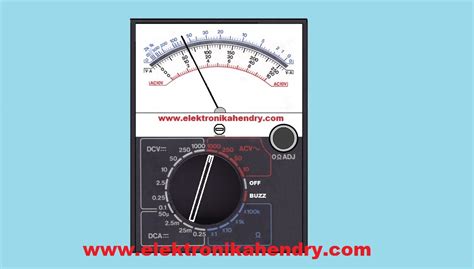 3 Langkah Cara Menguasai Multimeter Analog Elektronika Hendry