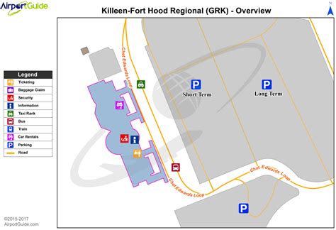 Fort Hood/Killeen - Robert Gray AAF (GRK) Airport Terminal Map ...