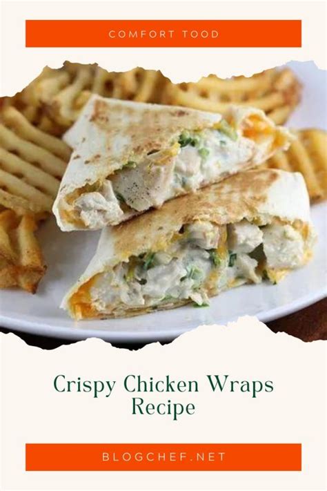 Crispy Chicken Wraps Recipe Ready In Minutes Blogchef