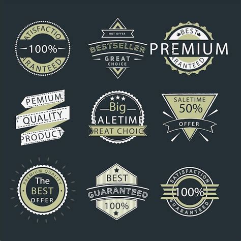 Plantilla Del Logotipo De La Insignia Vector Premium