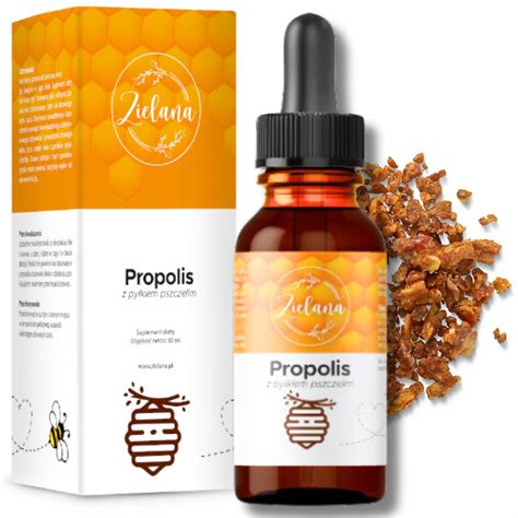 Propolis Z Py Kiem Pszczelim W Kroplach Ml Naturalny Zielana