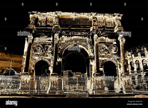 Arch Of Constantine Arco Di Costantino In Rome Italy Stock Photo Alamy