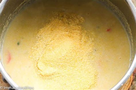 Cornmeal Coo Coo Caribbean Recipes Carribean Food Cornmeal