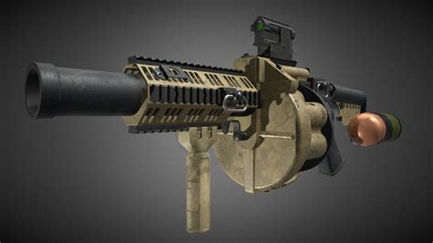 M Grenade Launcher D Model By Vinnyhaw A Sketchfab