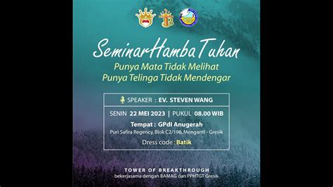 Seminar Hamba Hamba Tuhan Youtube