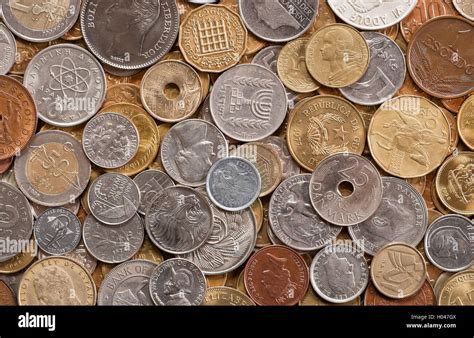 gold silver bronze coins  res stock photography  images alamy