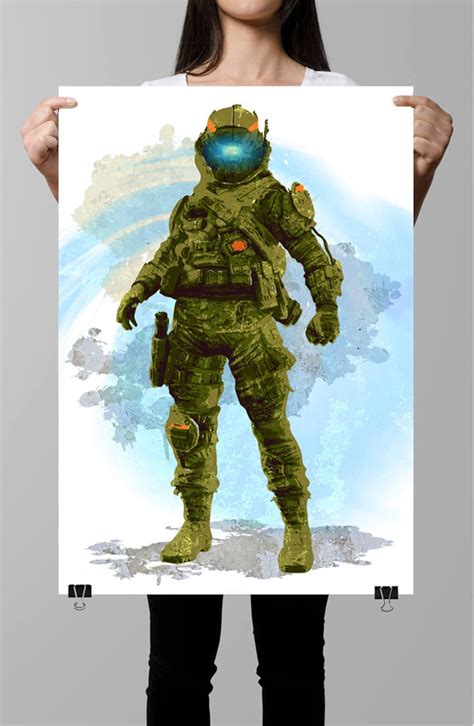 Titanfall 2, IMC Militia Pilot, Fan Art Poster, Titan, Gamer Art, Geek, Geek Culture - Etsy