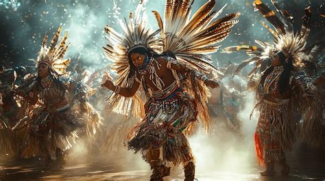 Indigenous People Performing Traditional Dance | Premium AI-generated image