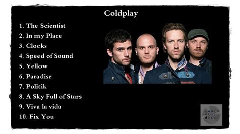 Coldplay Greatest Hits Top 10 mejores canciones📌 Descubra a emoção do ...