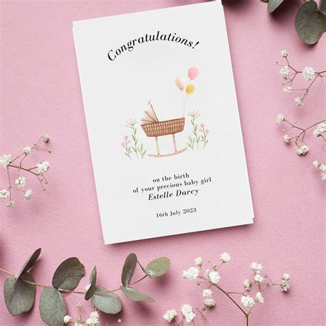 BLUSH Baby Shower Congratulations Template Download, Printable Baby ...