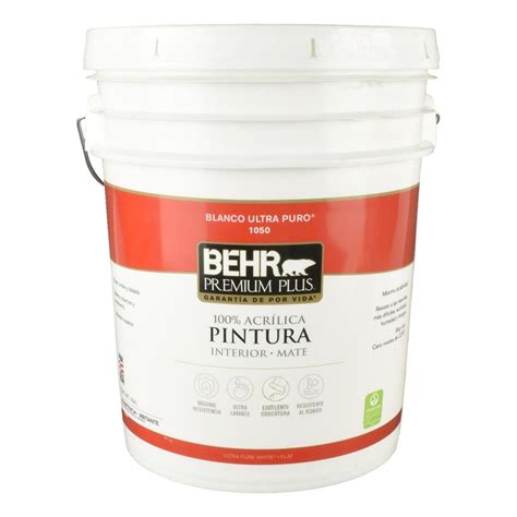 Pintura Acr Lica Para Interior Behr Premium Plus L Mate Base