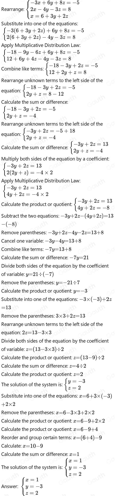 Solved 3 X 6 Y 8 Z 5 2 X 4 Y 3 Z 8 X 3 Y 2 Z 6 [math]