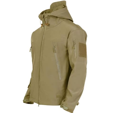 Outdoor Jackets Men Shark Skin Soft Shell Tactical Waterproof