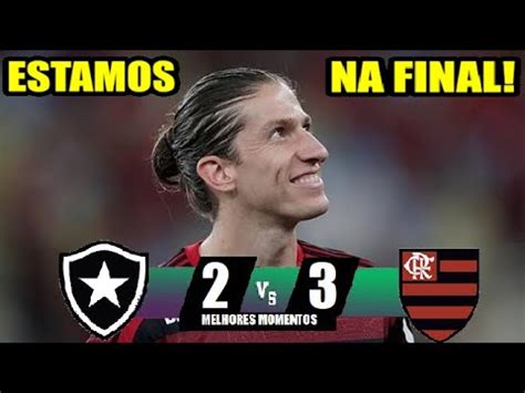 MELHORES MOMENTOS BOTAFOGO 2x3 FLAMENGO CLASSIFICADO 1ª FINAL DE