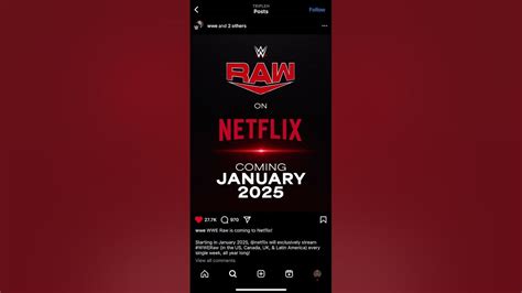 Wwe Monday Night Raw Is Coming To Netflix Exclusively In 2025 Shorts