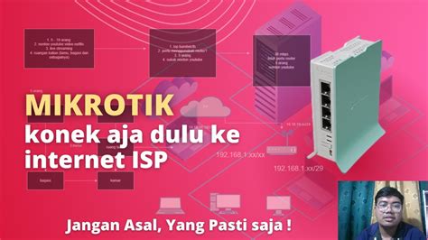 Cara Konfigurasi Dasar Mikrotik Sampai Konek Internet Pakai Isp Youtube