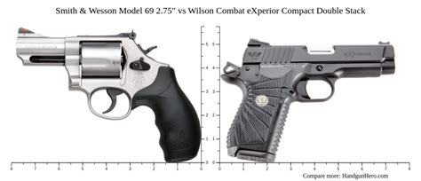 Smith Wesson Model 69 2 75 Vs Wilson Combat EXperior Compact Double