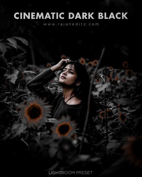 Cinematic Dark Black Lightroom Preset Lightroom Black Presets Free