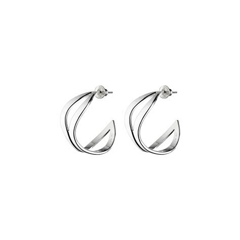 Achat Boucles d oreilles créoles Christofle Rivage Petit modèle en argent