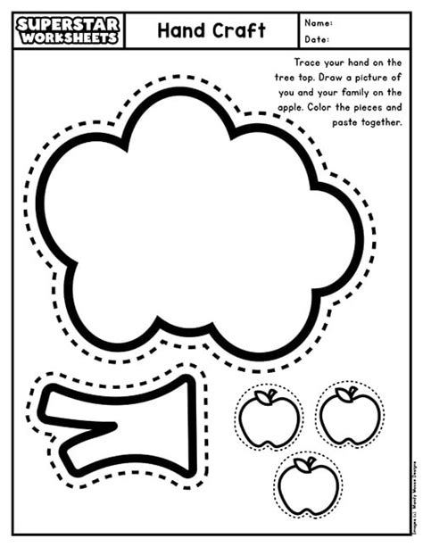 Family Tree Craft - Superstar Worksheets