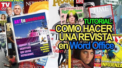 Como Hacer Portada De Revista En Word Office Youtube