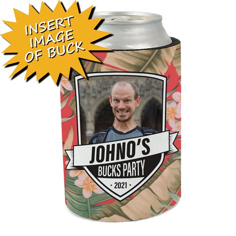 Bucks Photo Badge Bucks Party Stubby Holder Down To Party Down To