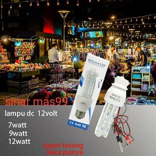 Jual Lampu LED DC 12 Volt Cahaya Putih Lampu DC 3U Shopee Indonesia