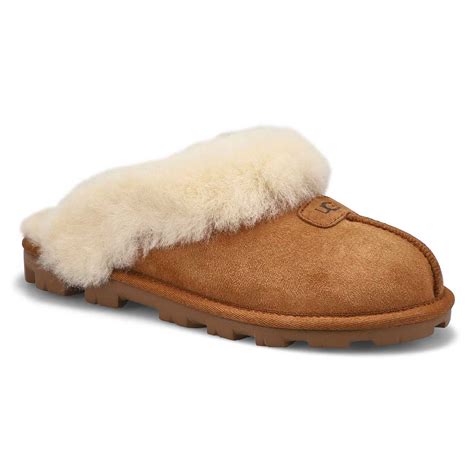 UGG Women's Coquette Sheepskin Slipper - Grey | SoftMoc.com