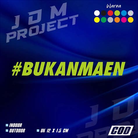 jual stiker cutting bukanmaen stiker bukanmain cm stiker viral stiker