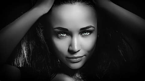 Grayscale Photography Of Womans Face HD Wallpaper Wallpaper Flare