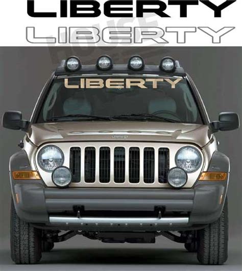 Windshield Banner Decal Decals Graphic Fits Jeep Liberty 220 Hog