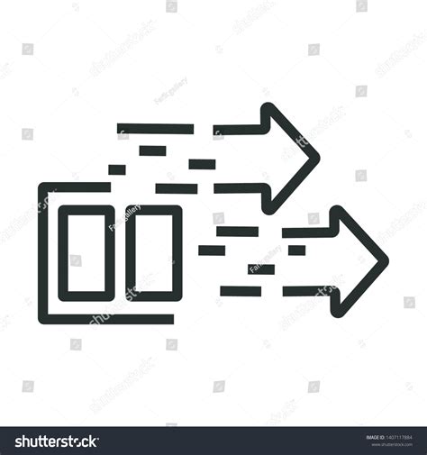 Battery Charging Speed Minimal Line Web Stock Vector (Royalty Free