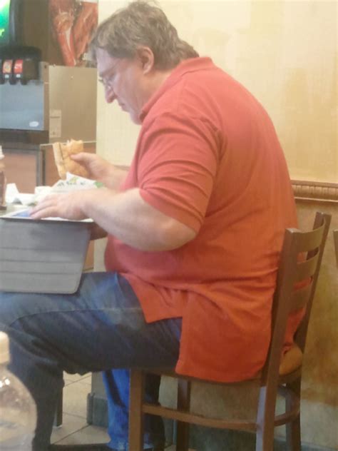 Gabe At Subway Gabe Newell Know Your Meme