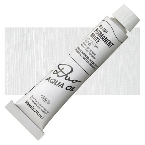 Holbein Duo Aqua Water Soluble Oils Permanent White 50 Ml Tube