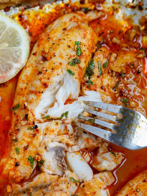 Spicy Lemon Baked Tilapia Recipe Cookin With Mima