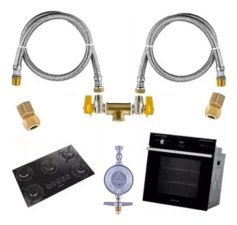 Kit Duplo Mangueiras G S Mt Inox Instala O Cooktop Forno