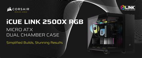 Corsair Icue Link X Rgb Small Tower Matx Dual Chamber Pc Case