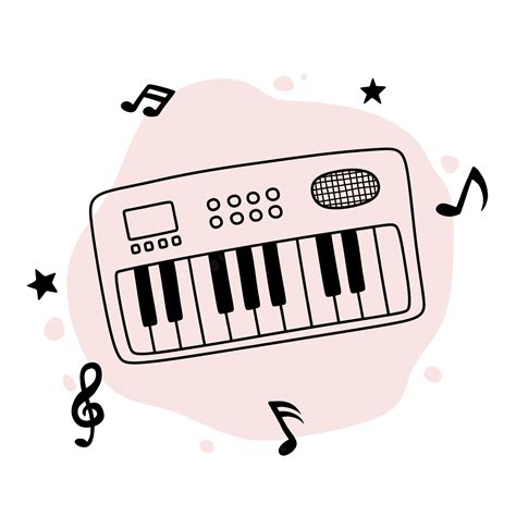 Piano Keyboard Drawing