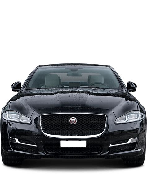 Jaguar XJ 2010-2019 Dimensions Front View