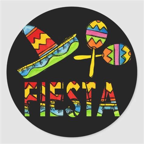 Create Your Own Sticker Mexican Fiesta Party Fiesta Party Mexican Fiesta Party