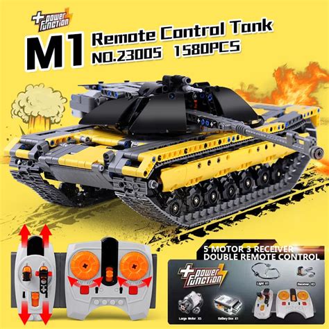 New 23005 1580Pcs Technic The Remote Control Tank Set Building Blocks ...