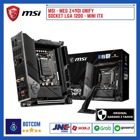 Jual Msi Meg Z490i Unify Motherboard Mainboard Processor Intel Lga