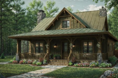 Cottagecore-style Exterior Designed House Exterior Exterior . With Country... - Interior AI