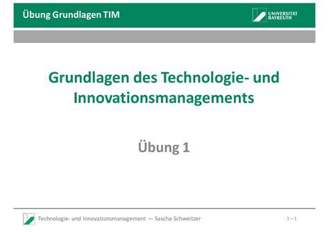 Übung 1 Folien Aufgaben aus Tutorium Lösungen Übung Grundlagen