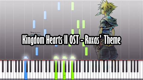 Kingdom Hearts Ii Ost Roxas Theme Piano Tutorial Synthesia W Realistic Sound Youtube