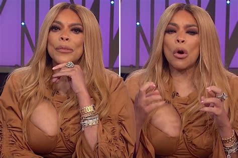 Wendy Williams Breast Nearly Falls Out Of Low Cut Top In Wardrobe Malfunction As She Goes