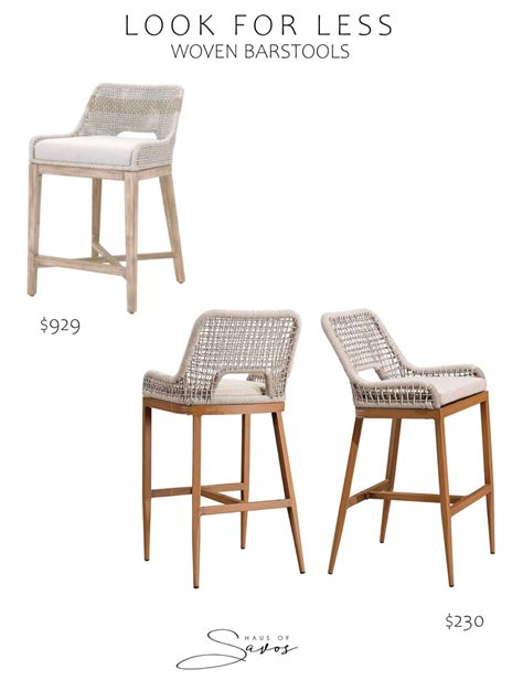 PURPLE LEAF Outdoor Bar Stool Curated On LTK Wicker Bar Stools Bar