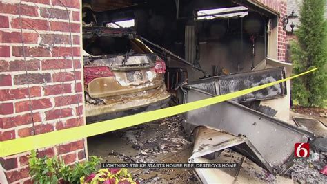 Lightning Strike Sparks House Fire Destroys Home