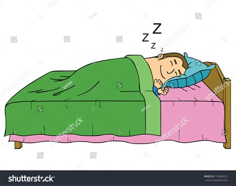 Sleeping Man Stock Vector Royalty Free 116894221