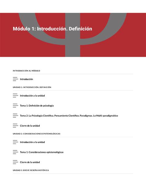 Modulo De La Materias In Tr Oducci N Al M Dulo Un Idad In Tr